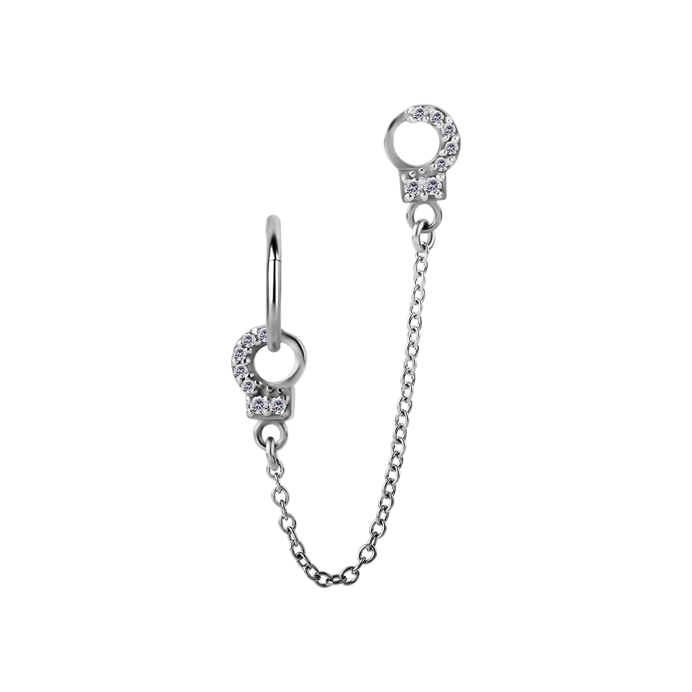 Double Handcuff Connecting Chain Charm