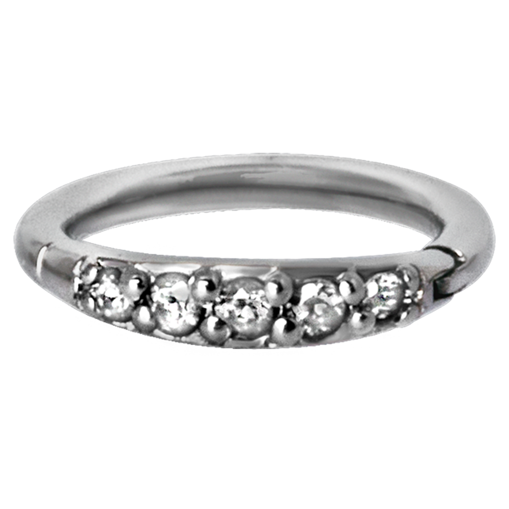 Premium Zirconia Five Stone Hinged Ring