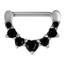 Load image into Gallery viewer, Jewelled Prong Set Nipple Clicker
