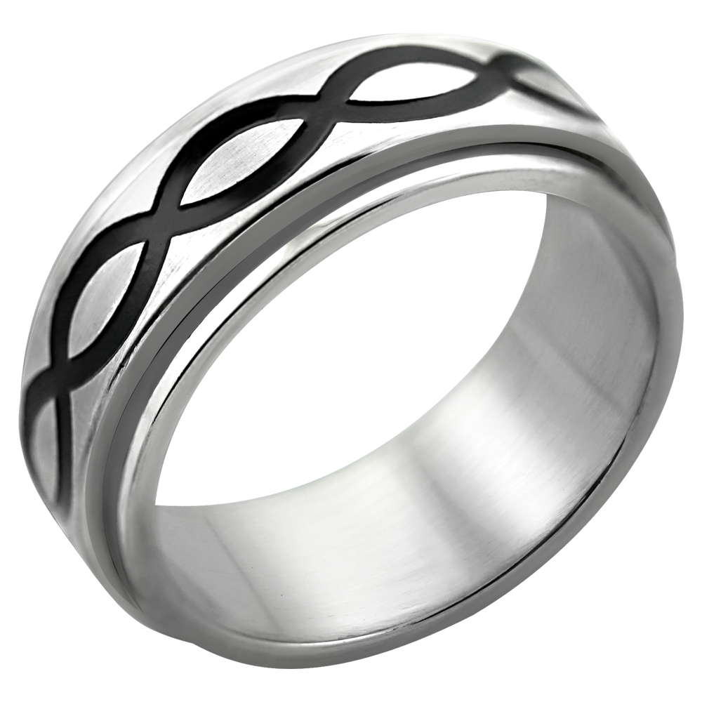 Infinite Curved Spinner Ring